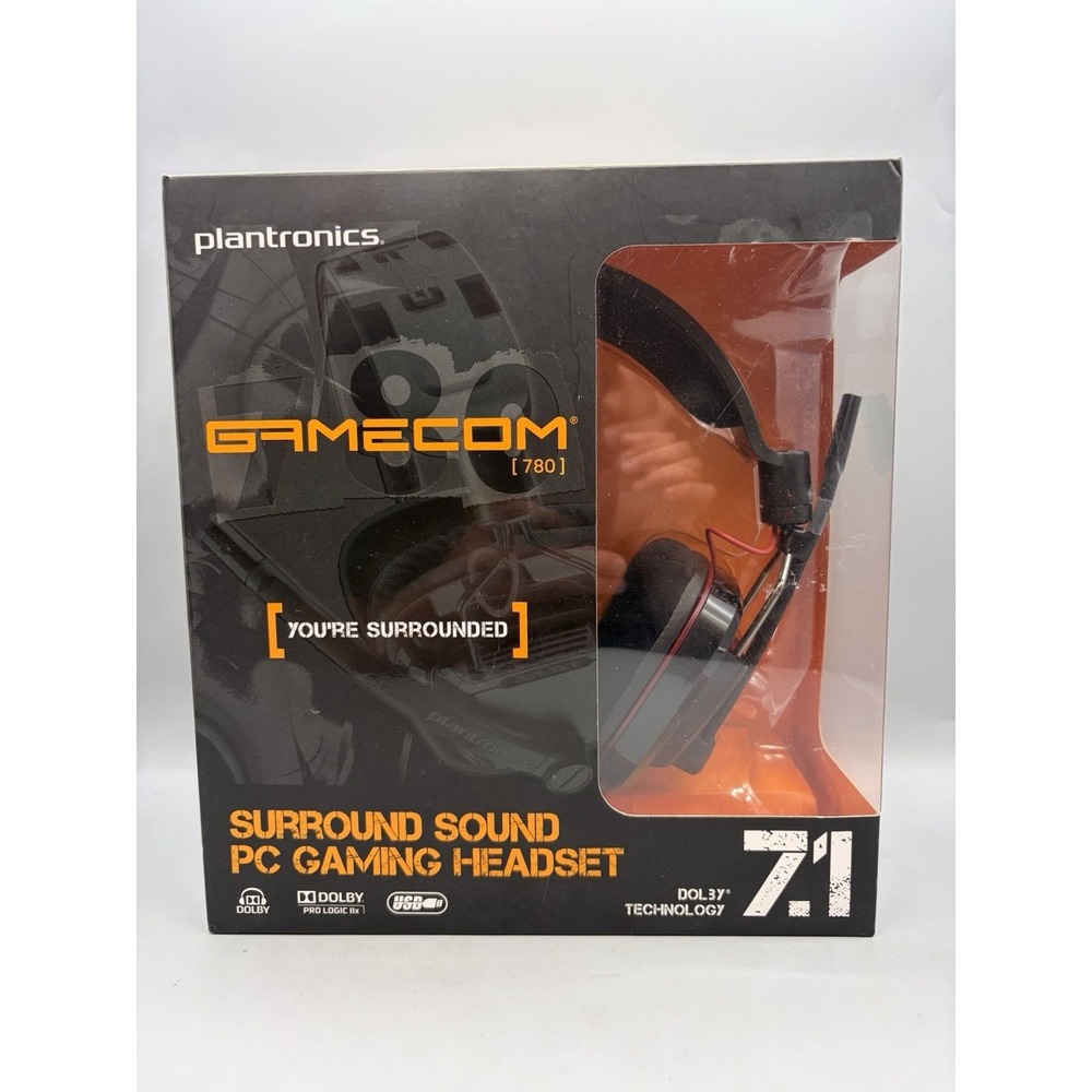 Plantronics GameCom 780 WIRED PC Gaming Headset - Sealed
